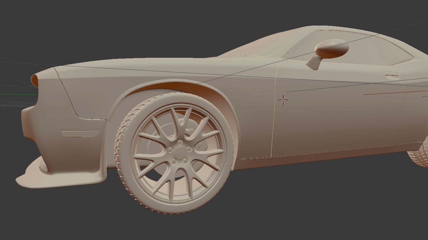 Dodge Challanger SRT 2015 3D model_11