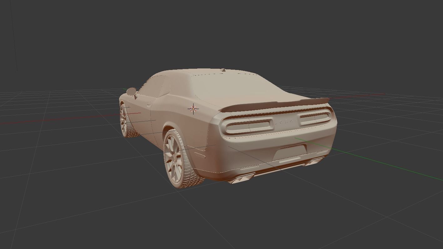 Dodge Challanger SRT 2015 3D model_10