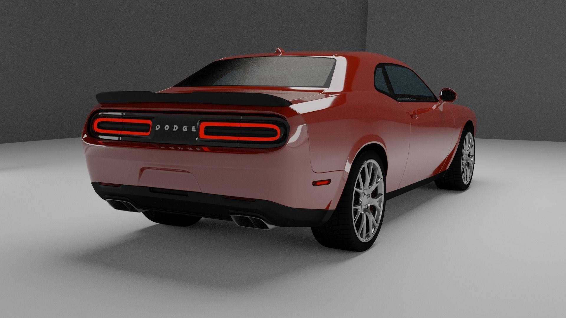 Dodge Challanger SRT 2015 3D model_3