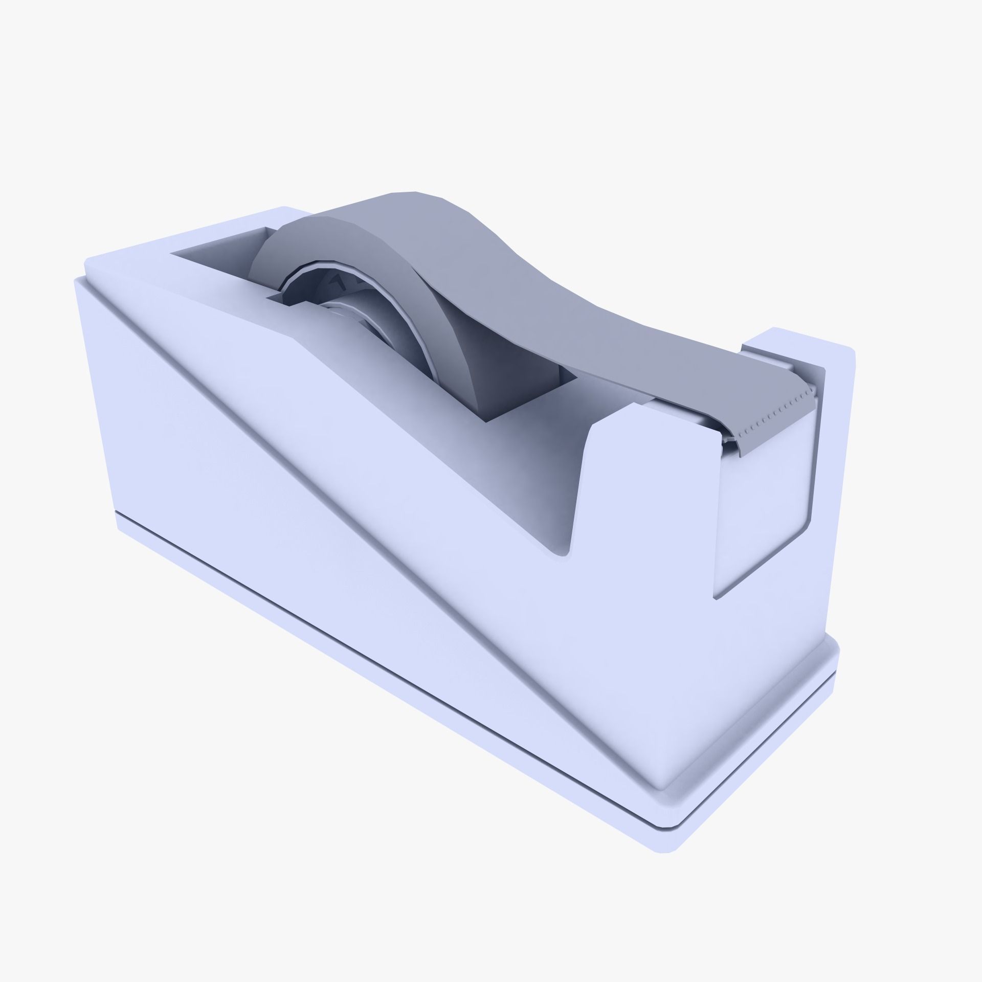 Tape Dispenser Low-poly 3D model