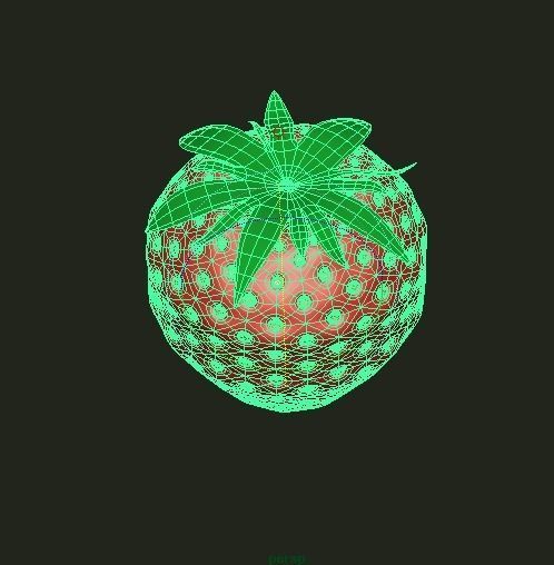Strawberry 3D model_5