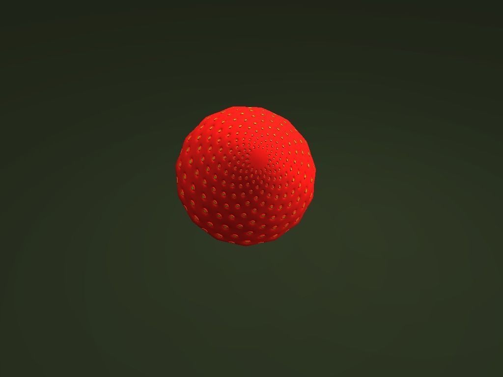 Strawberry 3D model_3