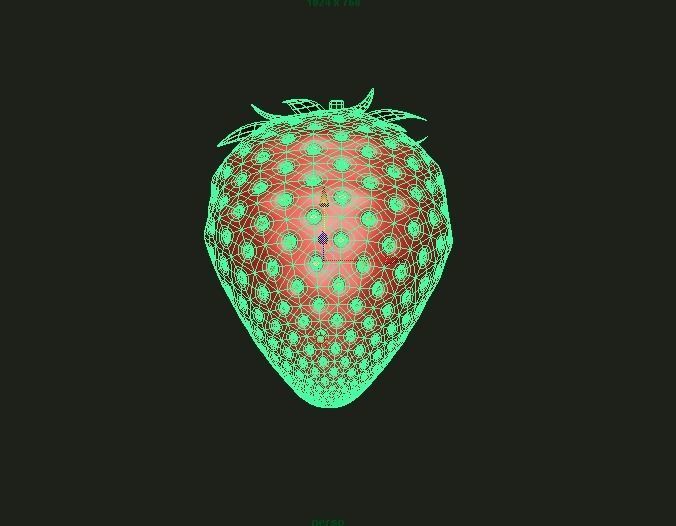 Strawberry 3D model_4