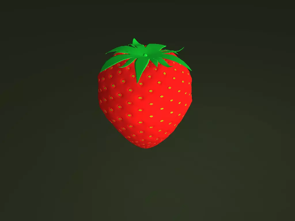 Strawberry 3D model_0