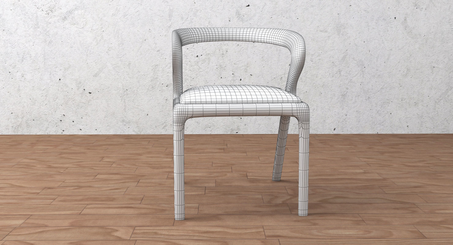 dining chair 3D model_14