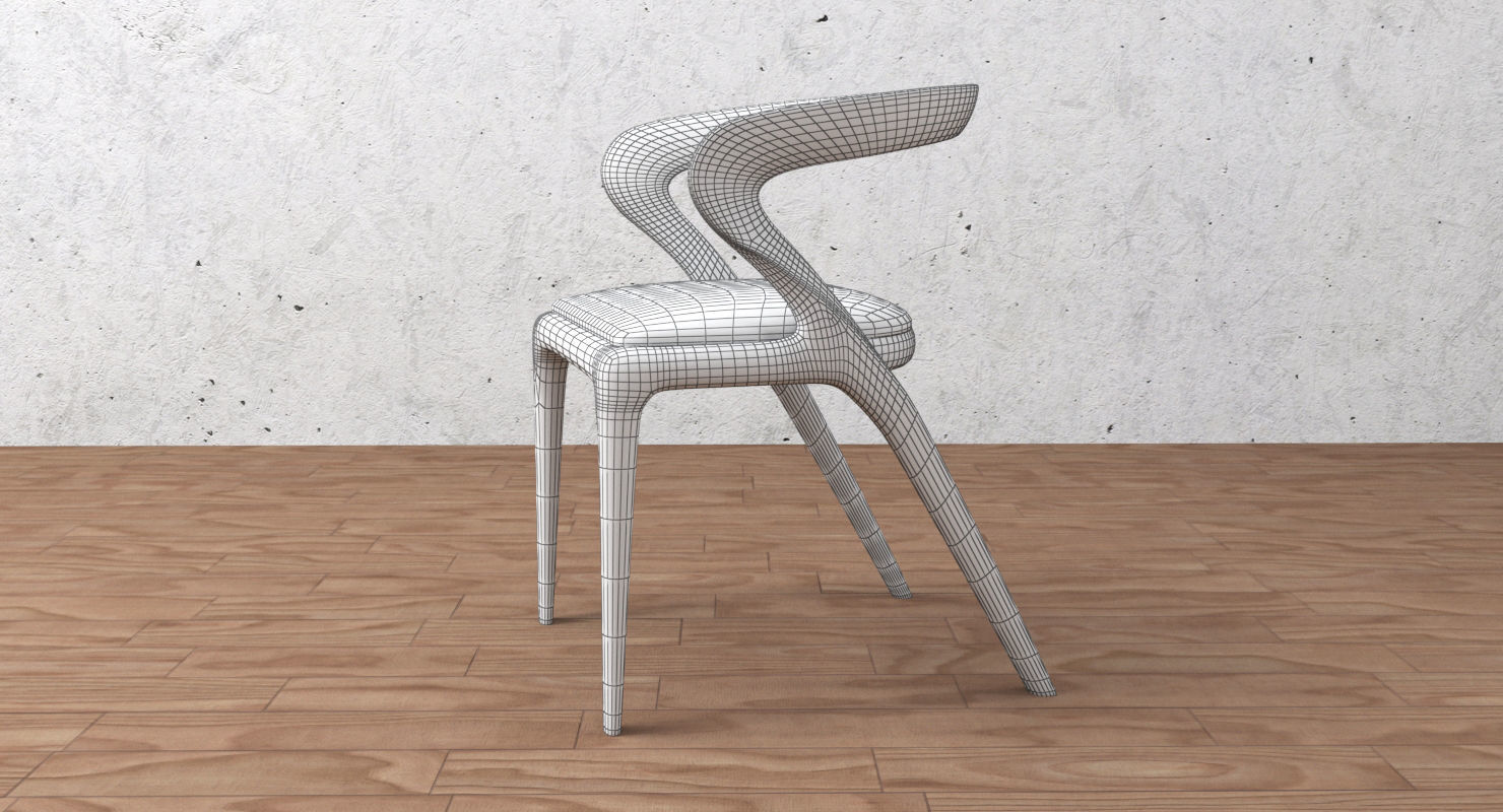 dining chair 3D model_12