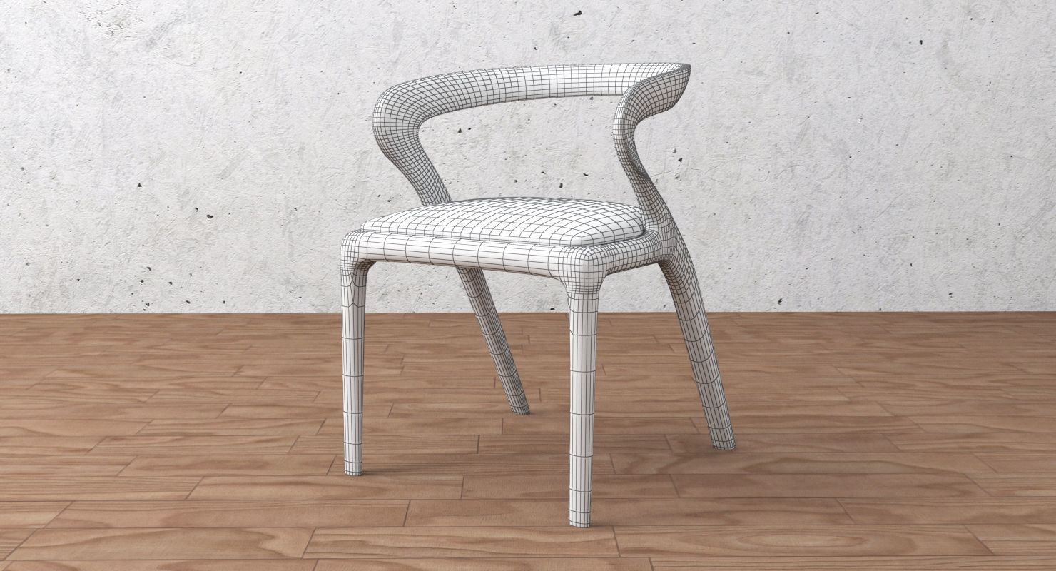 dining chair 3D model_13