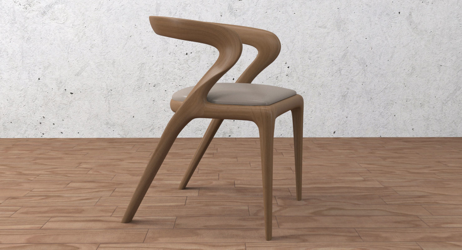 dining chair 3D model_7