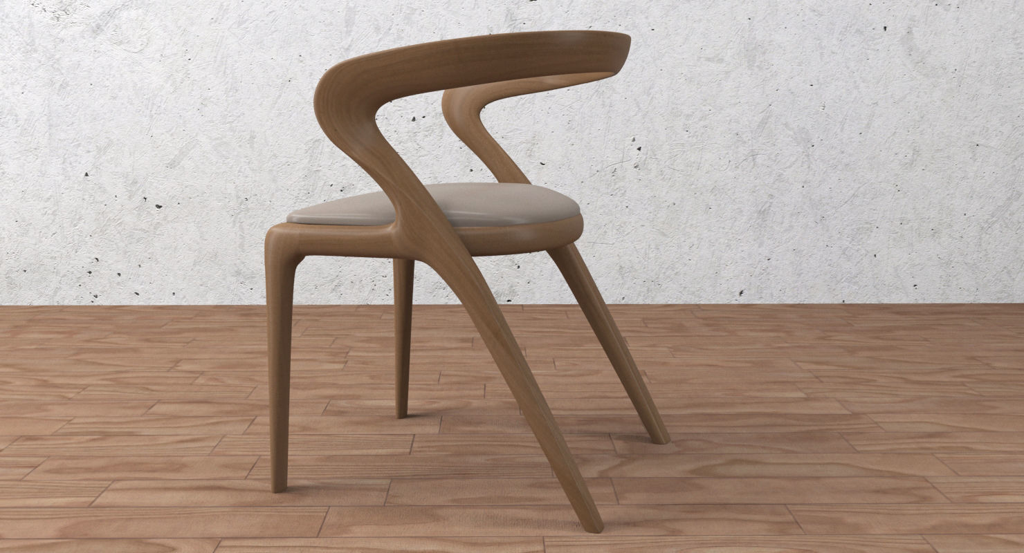 dining chair 3D model_3