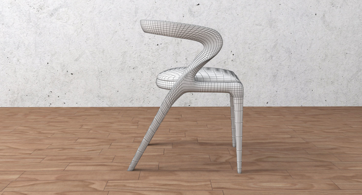 dining chair 3D model_8