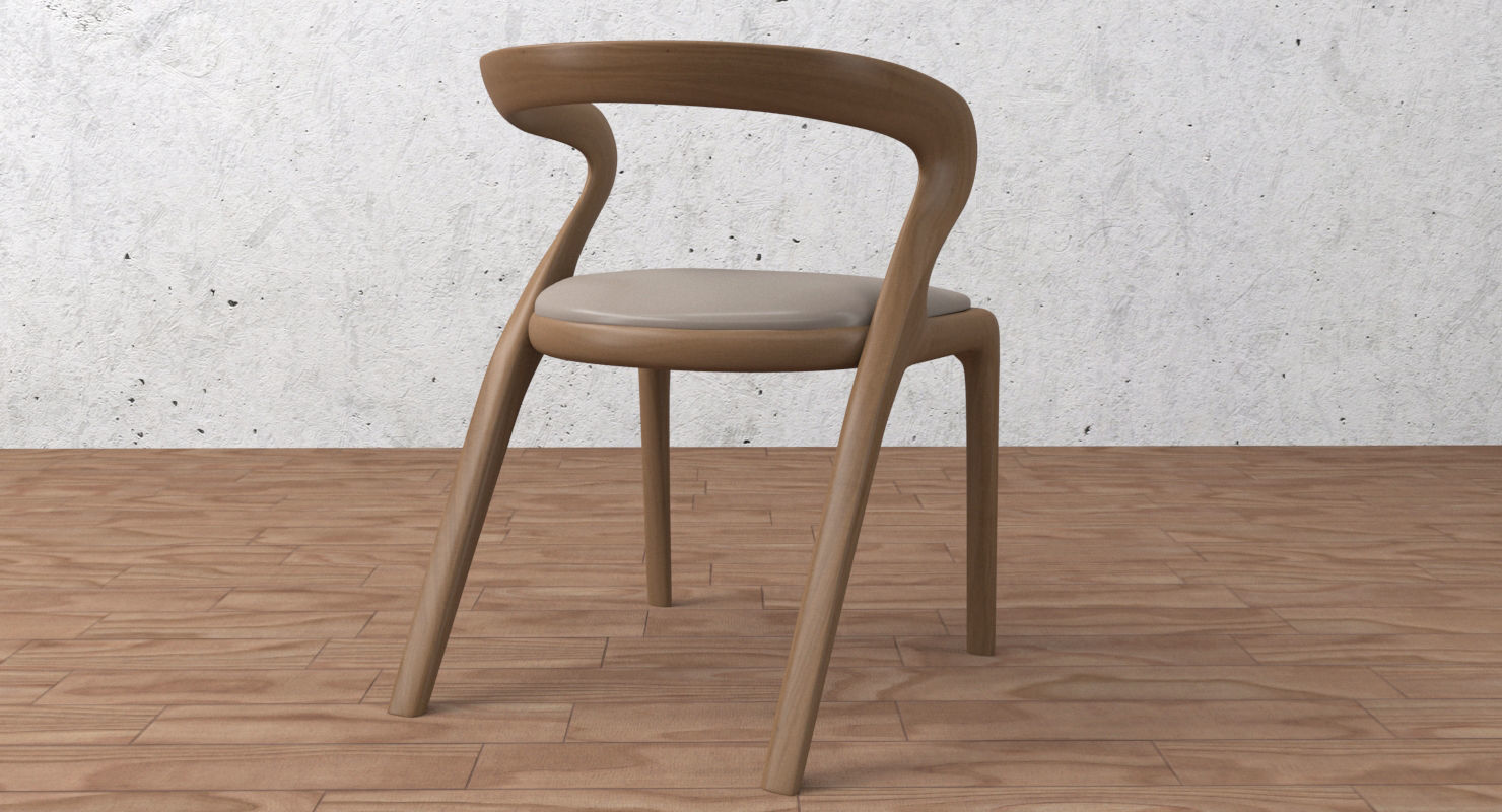 dining chair 3D model_1