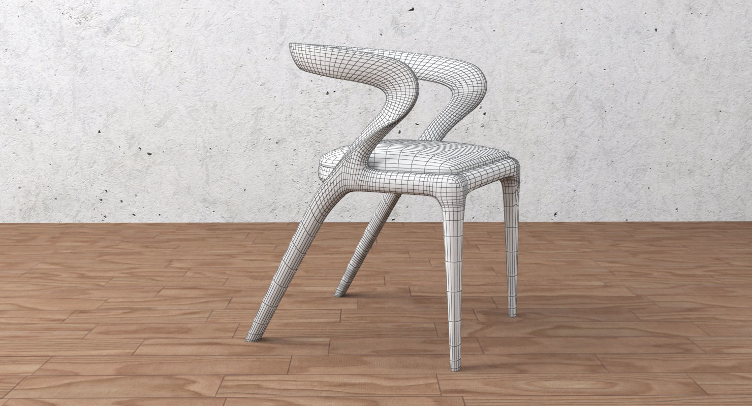 dining chair 3D model_15