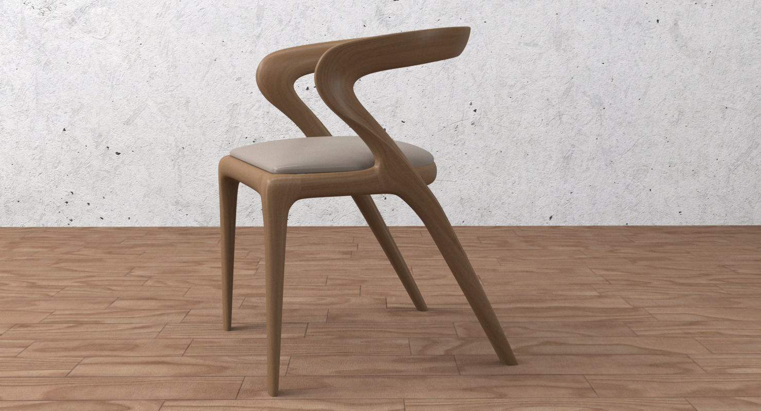 dining chair 3D model_4