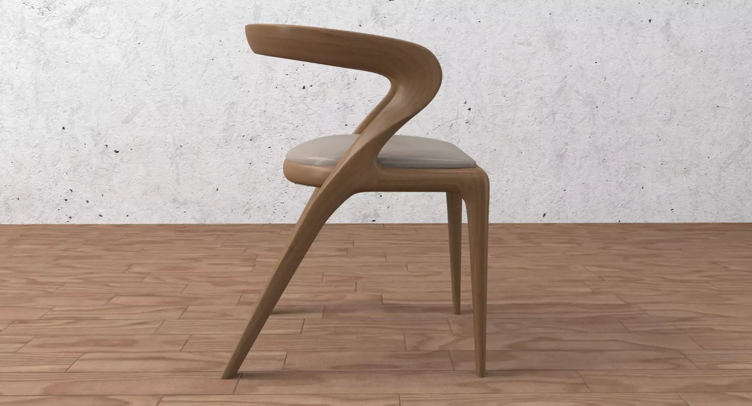 dining chair 3D model_0