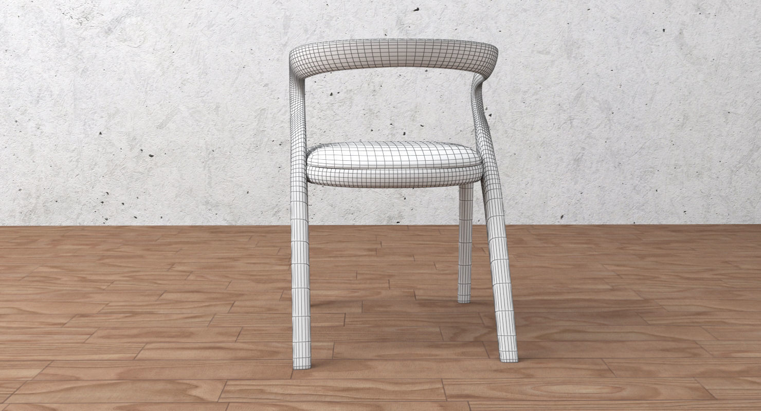 dining chair 3D model_10
