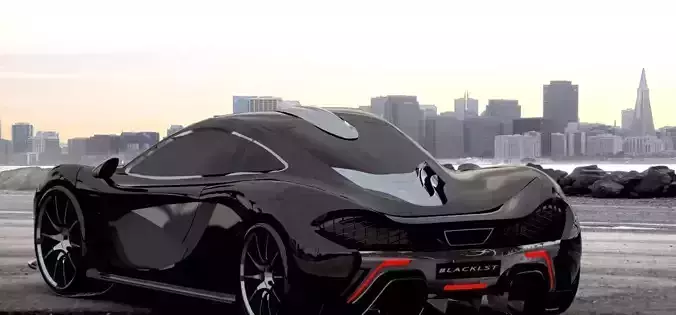 Mclaren-Black mclaren supercar