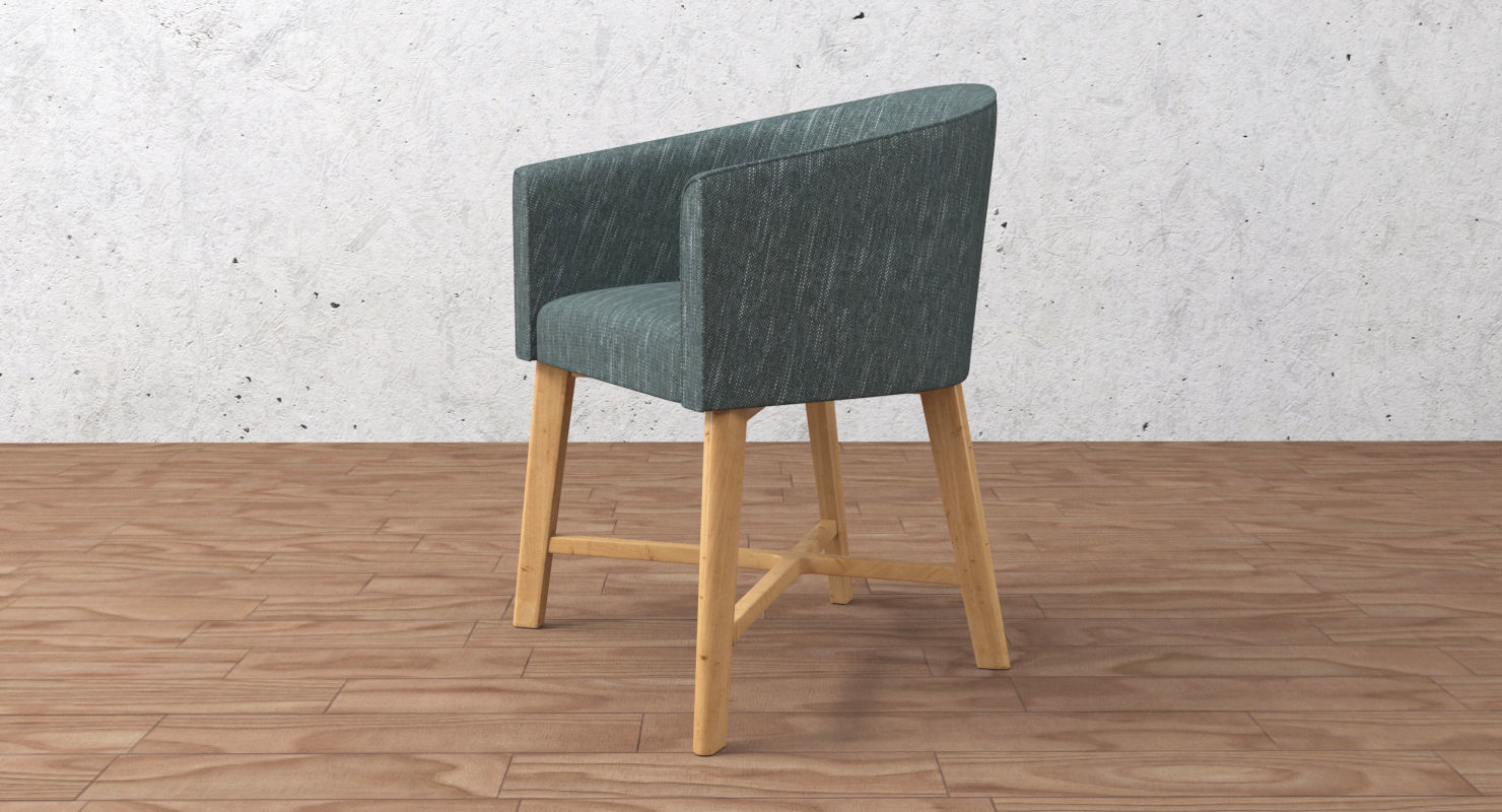 living room chair 3D model_7
