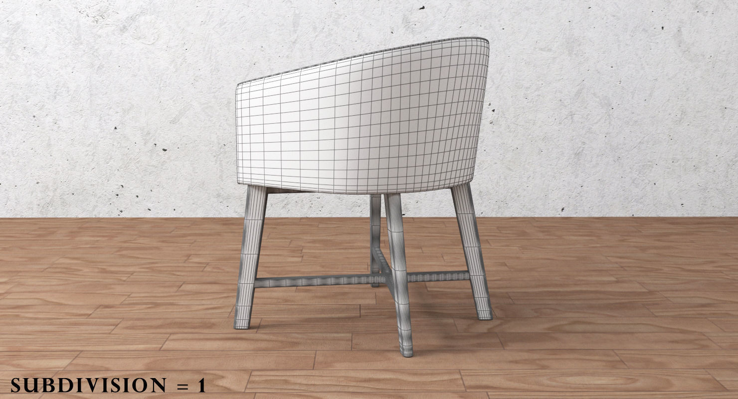 living room chair 3D model_13