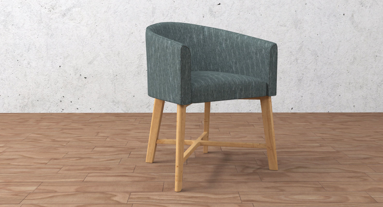 living room chair 3D model_2