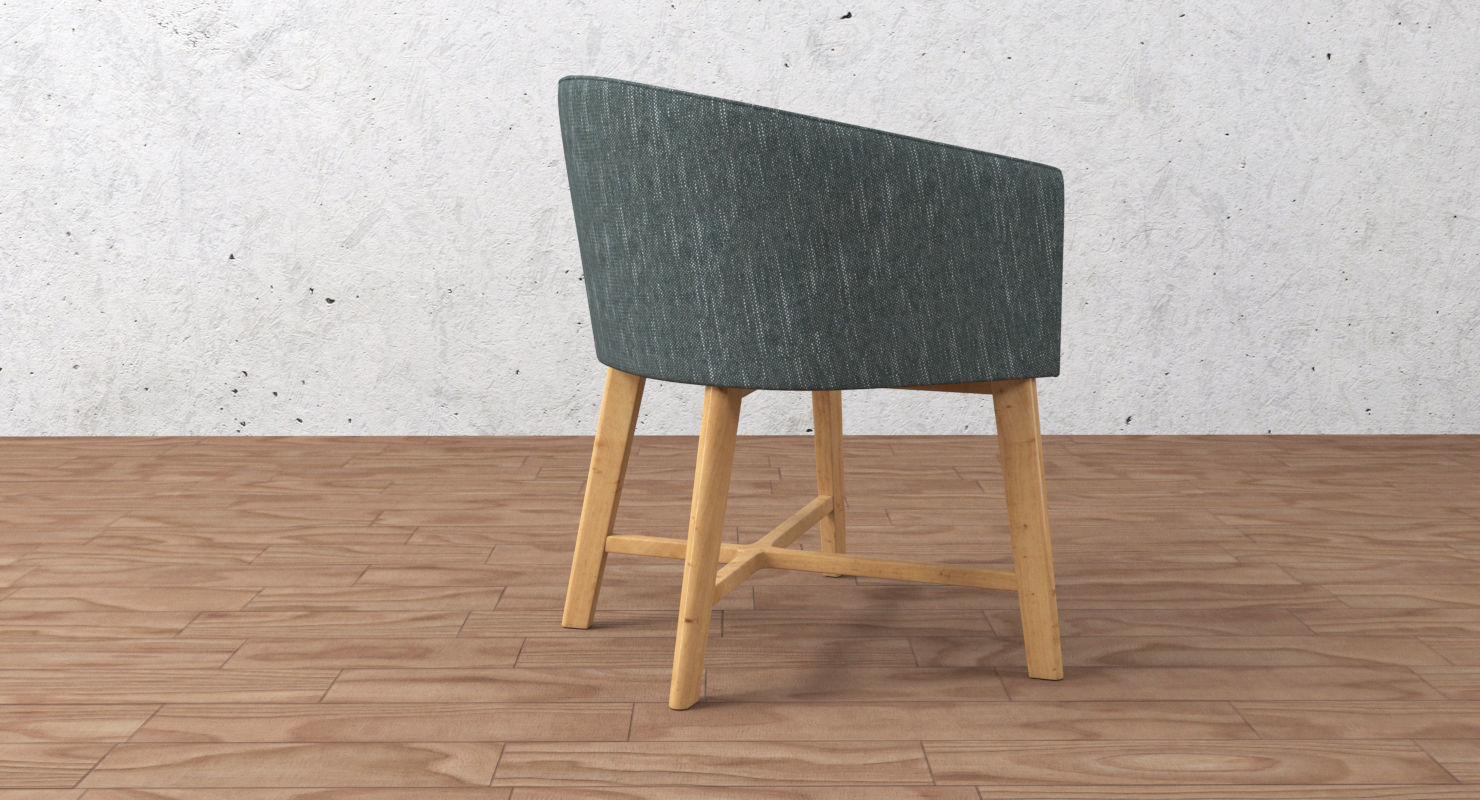 living room chair 3D model_4