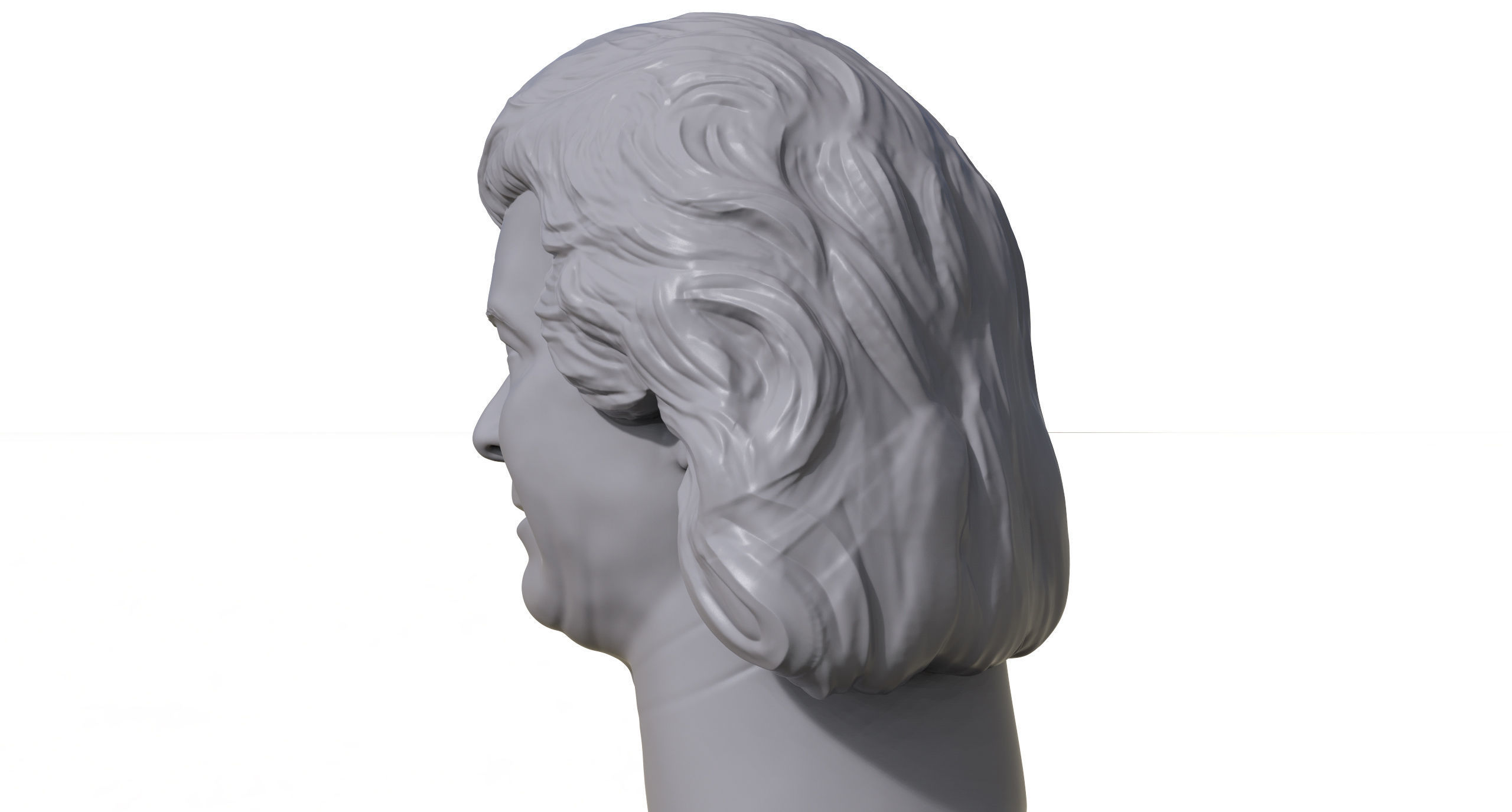 Pletera  3D printable portrait sculpture 3D print model_7