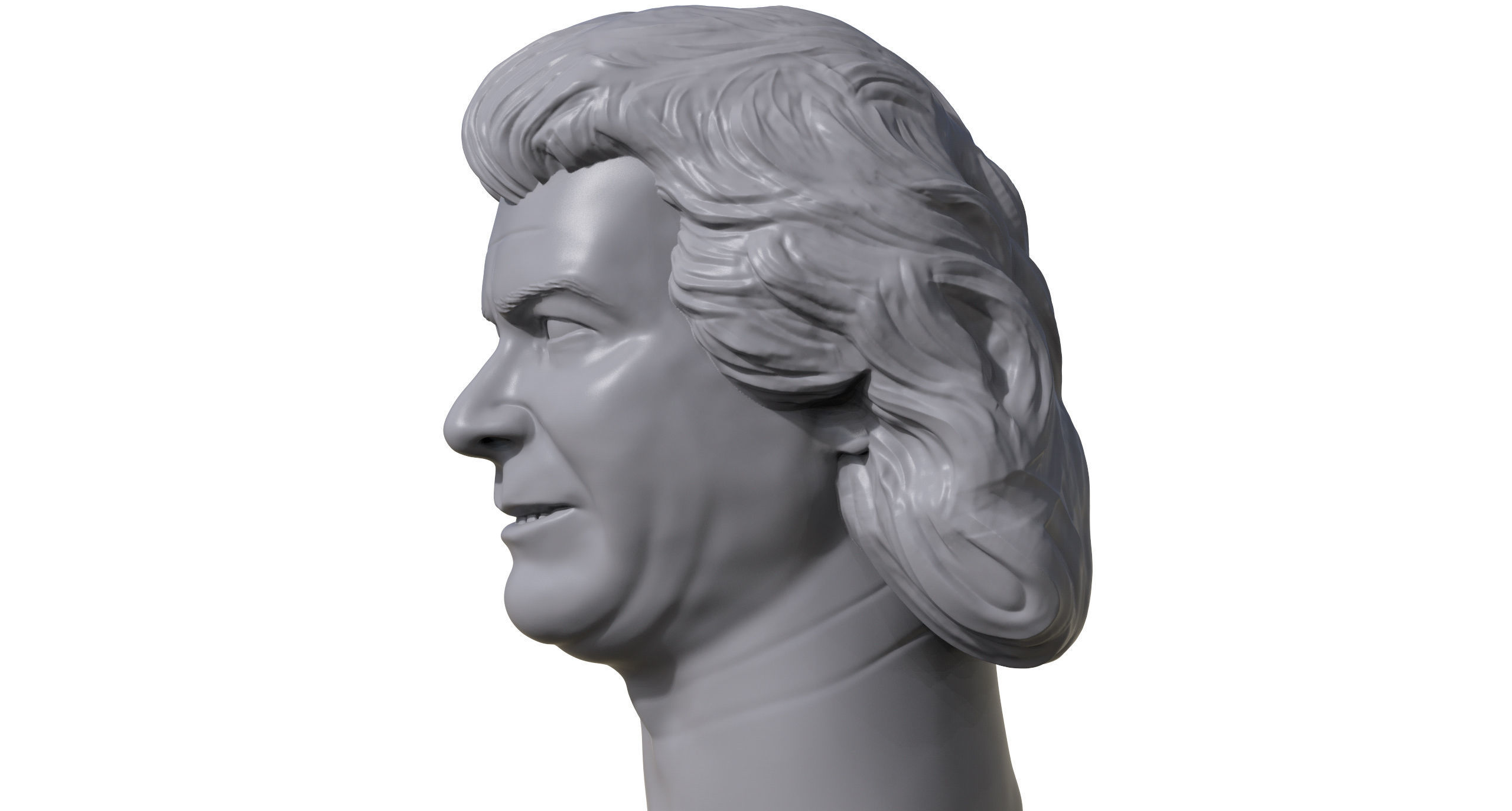 Pletera  3D printable portrait sculpture 3D print model_6