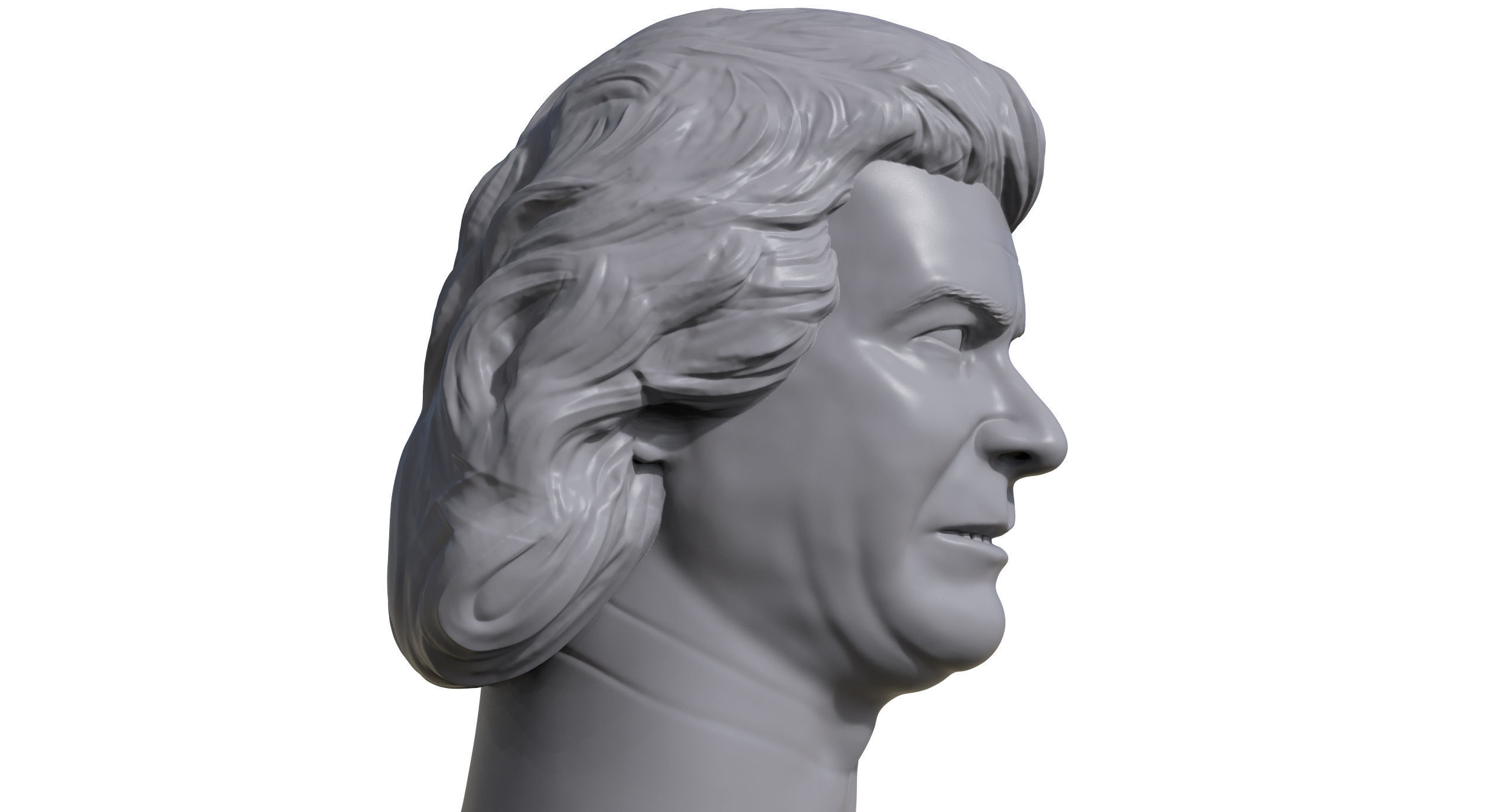 Pletera  3D printable portrait sculpture 3D print model_4