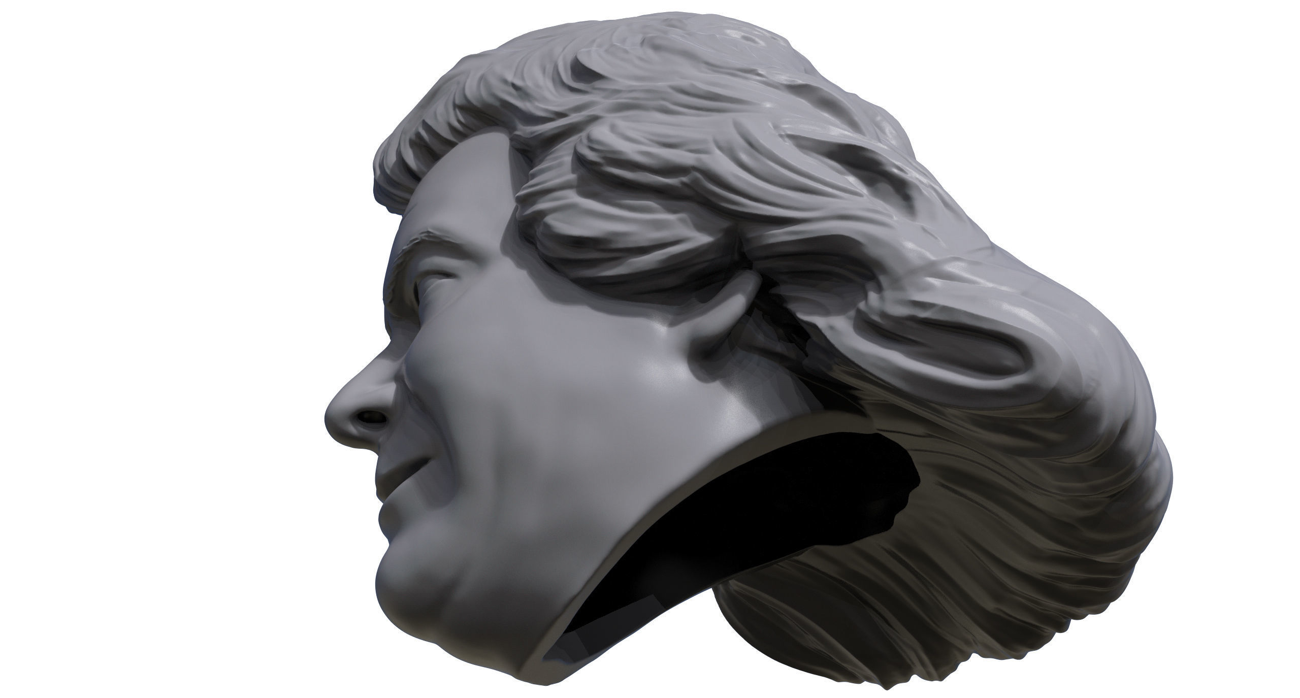 Pletera  3D printable portrait sculpture 3D print model_10