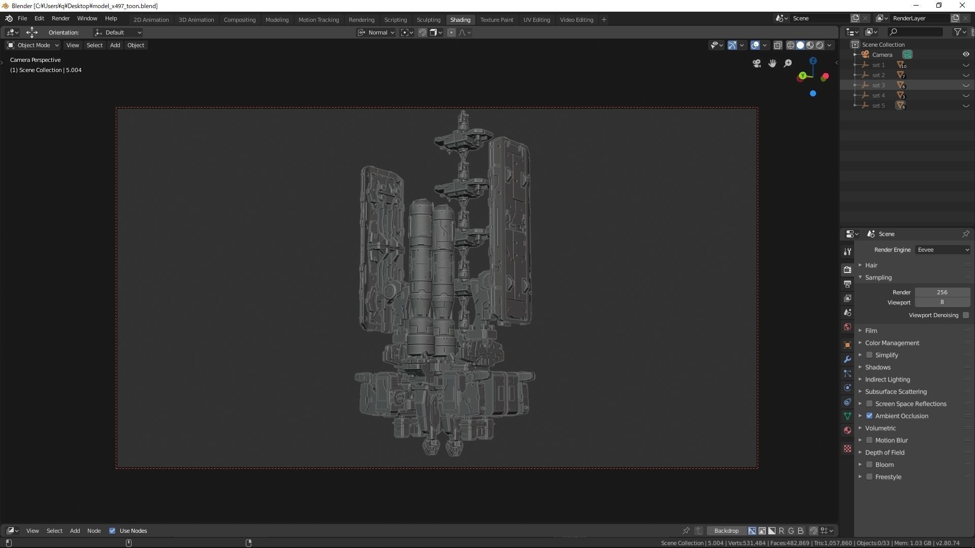 Toon render project file 1 3D model_1