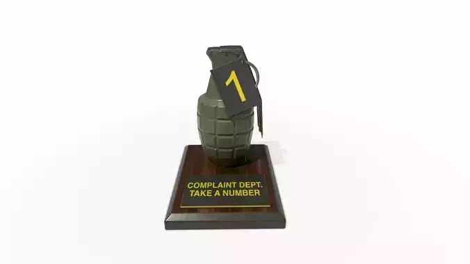 Complaint Department Grenade 3D model