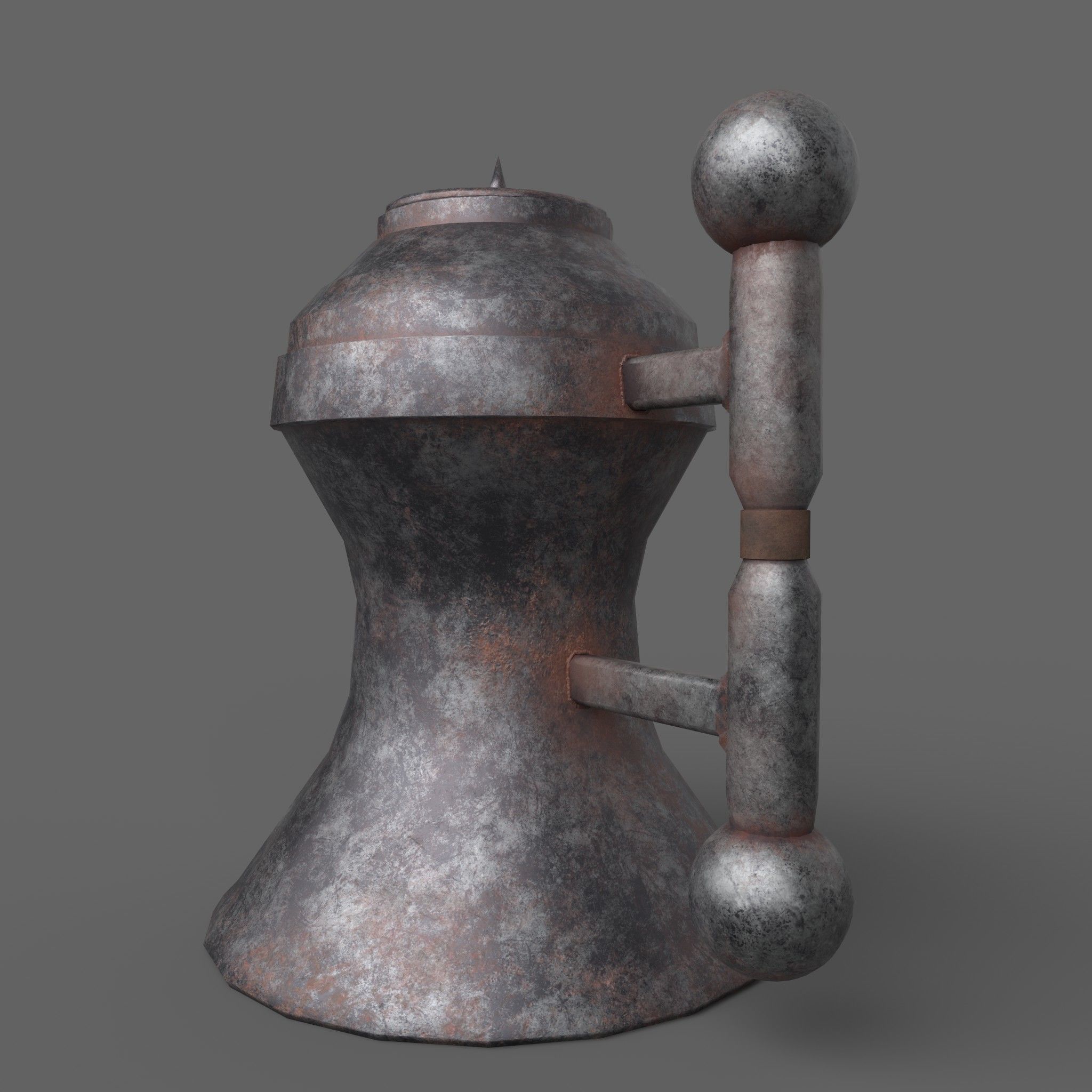 Medieval Tavern Kettle Free low-poly 3D model_2