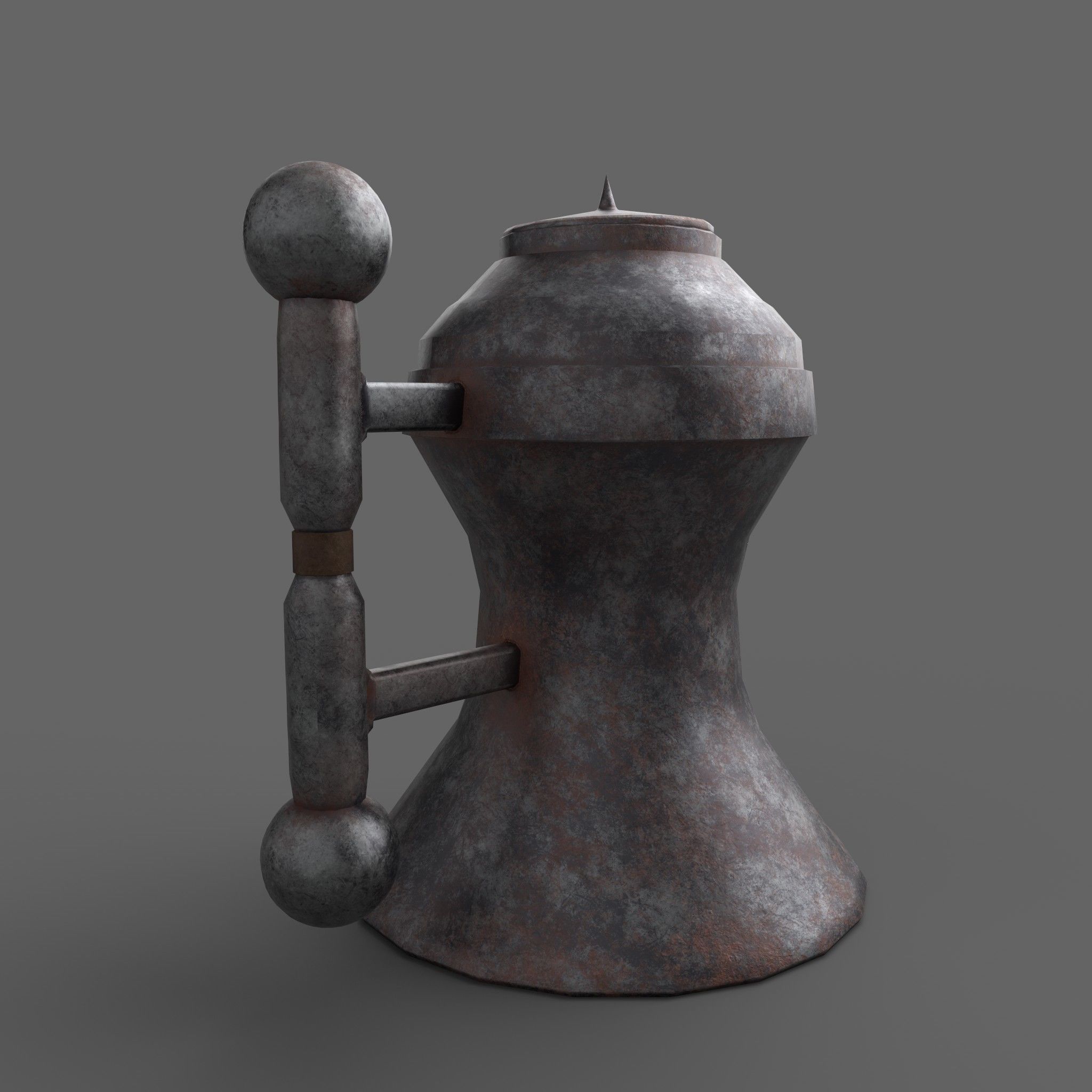 Medieval Tavern Kettle Free low-poly 3D model_10