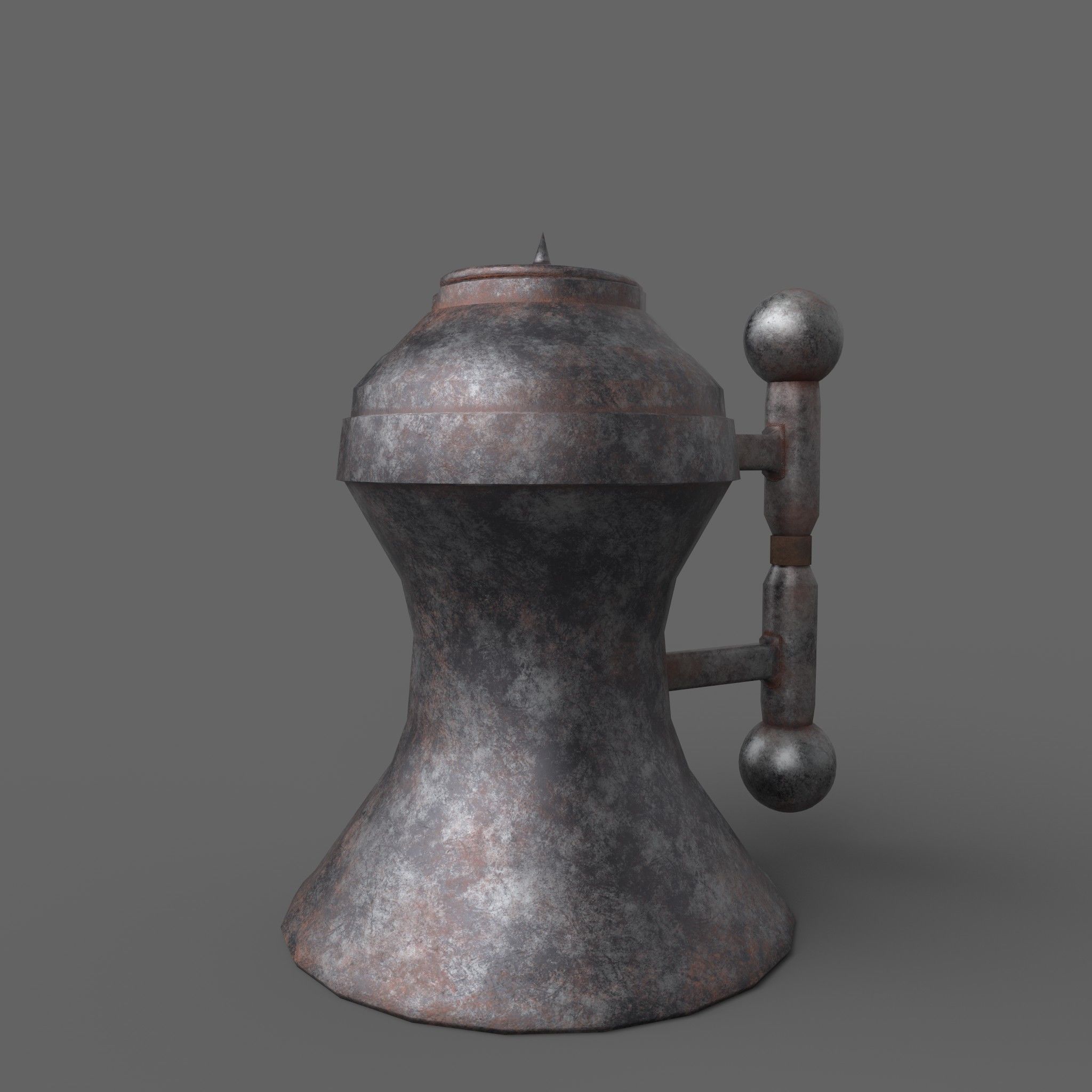Medieval Tavern Kettle Free low-poly 3D model_5