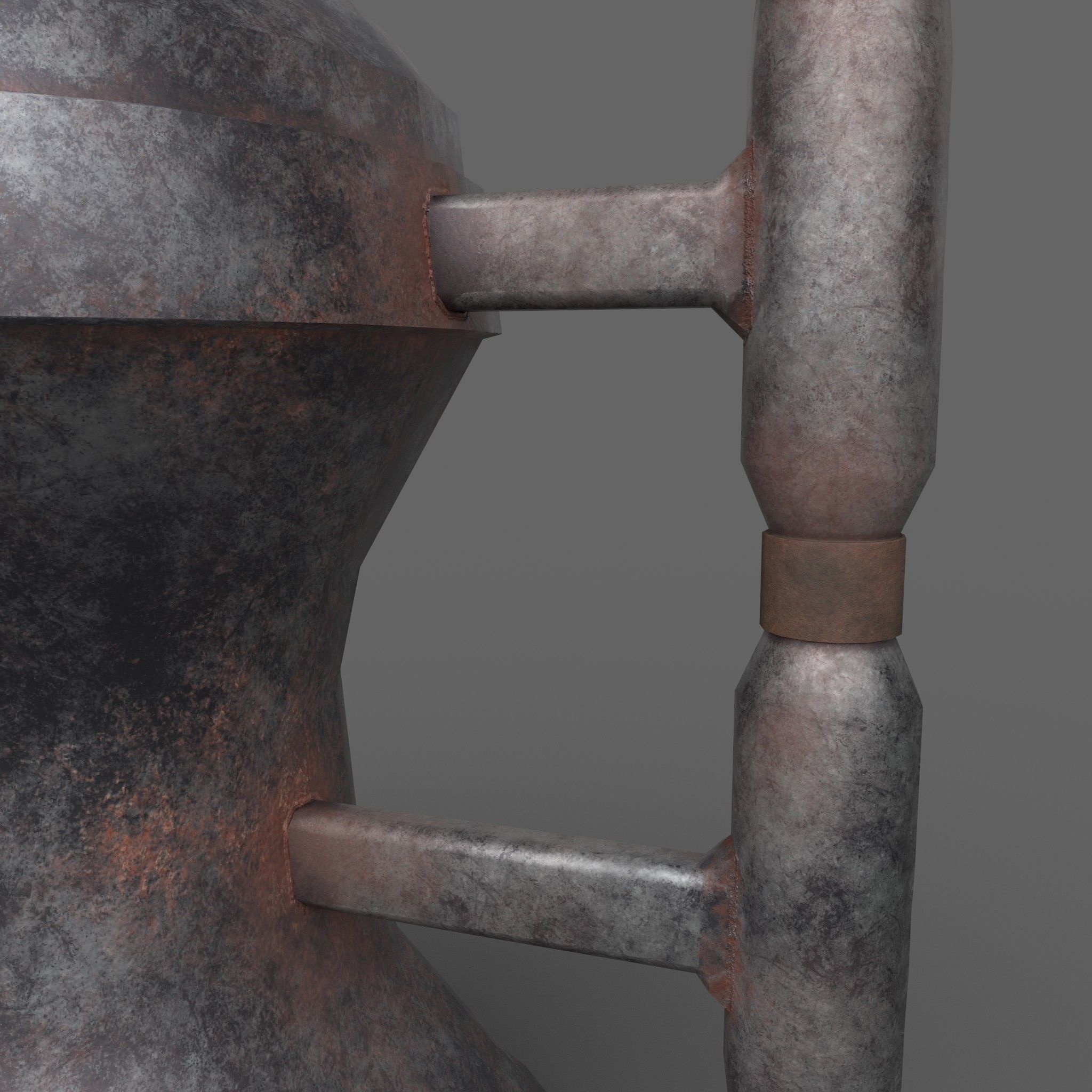 Medieval Tavern Kettle Free low-poly 3D model_15