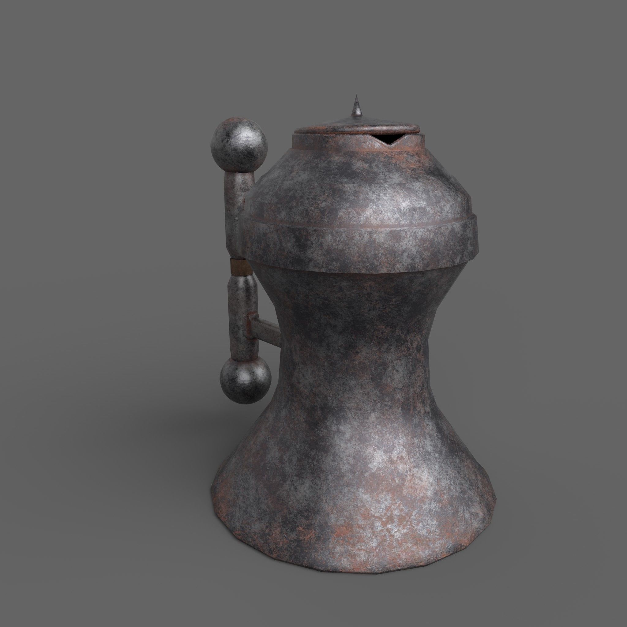 Medieval Tavern Kettle Free low-poly 3D model_9