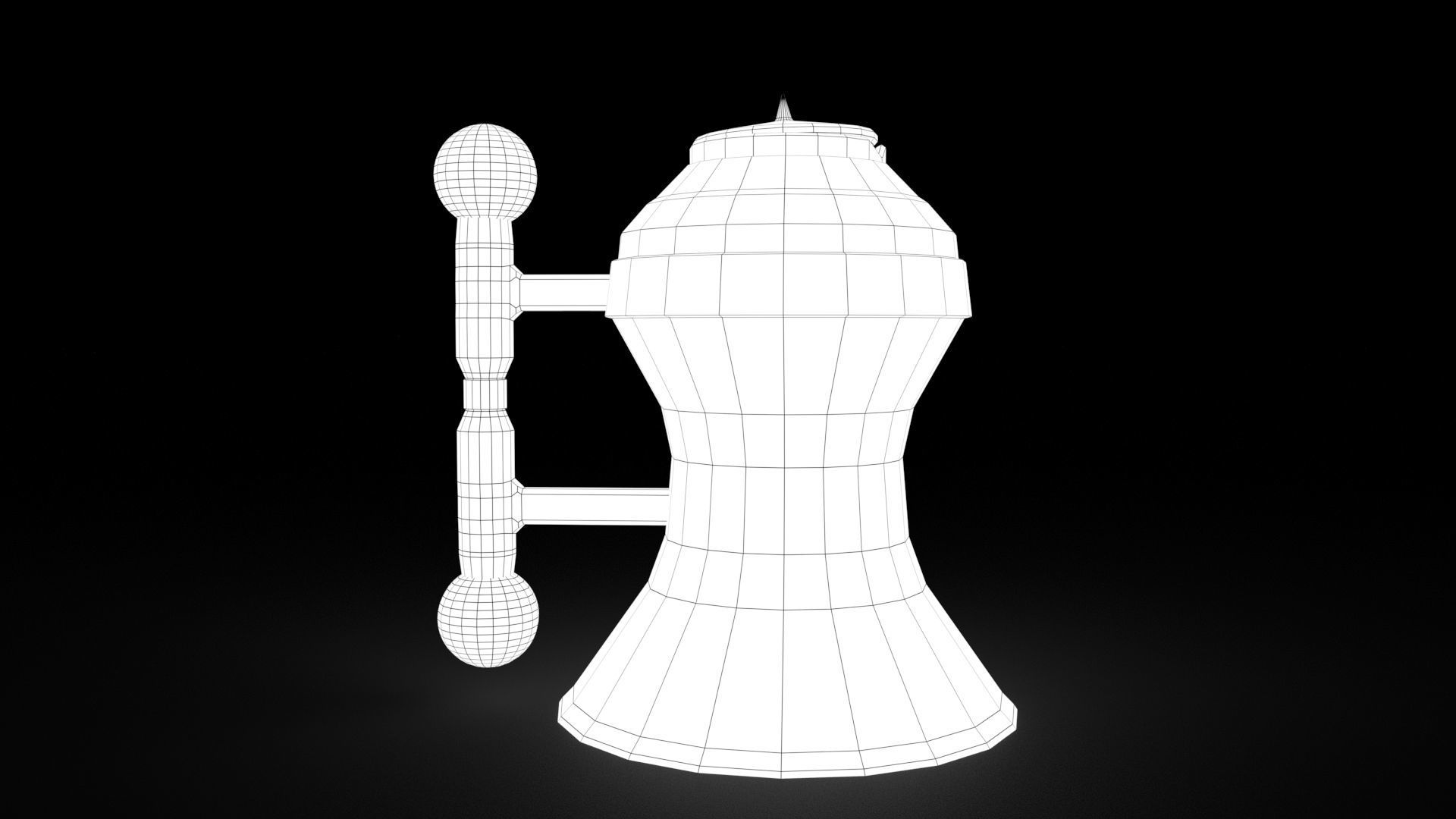 Medieval Tavern Kettle Free low-poly 3D model_32