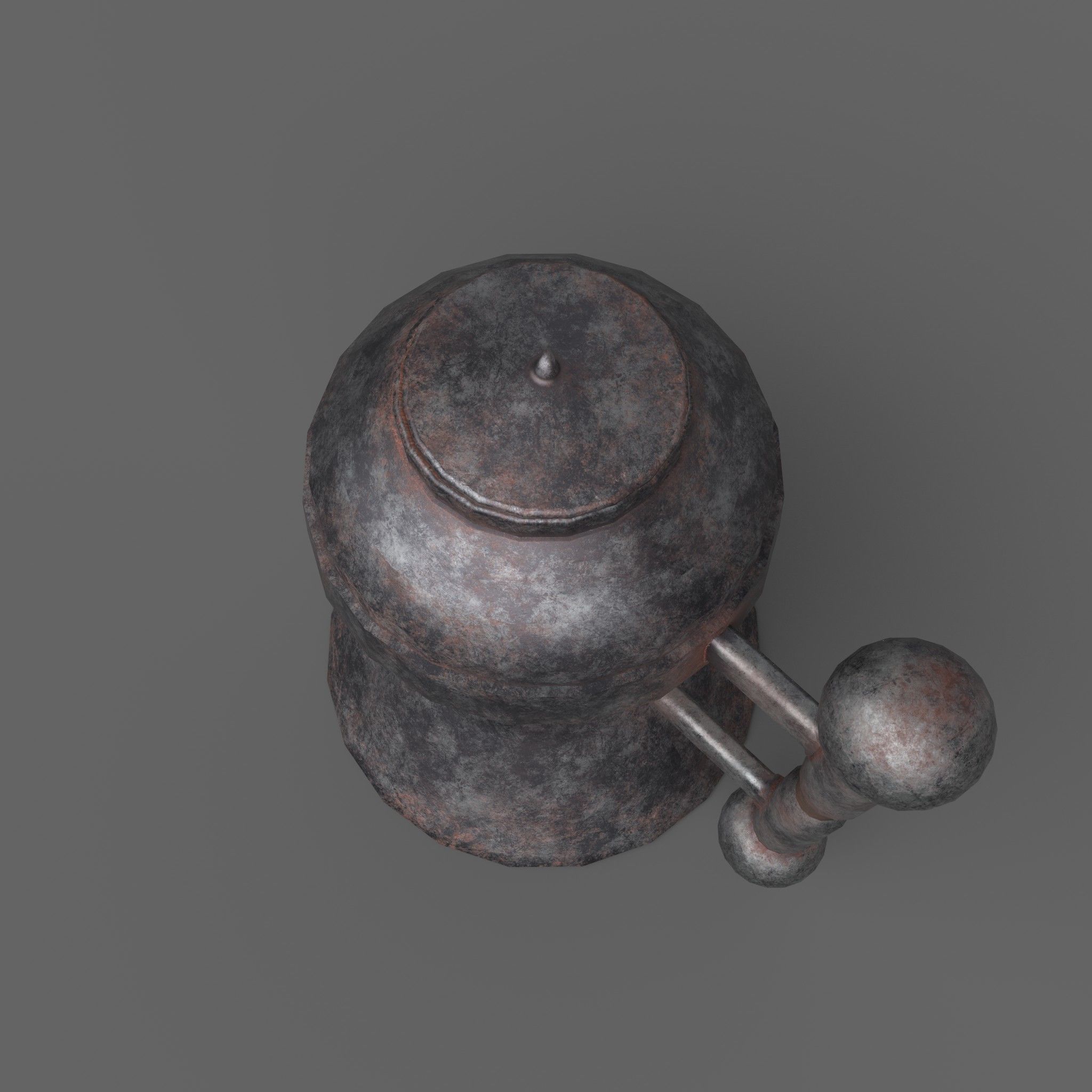 Medieval Tavern Kettle Free low-poly 3D model_13