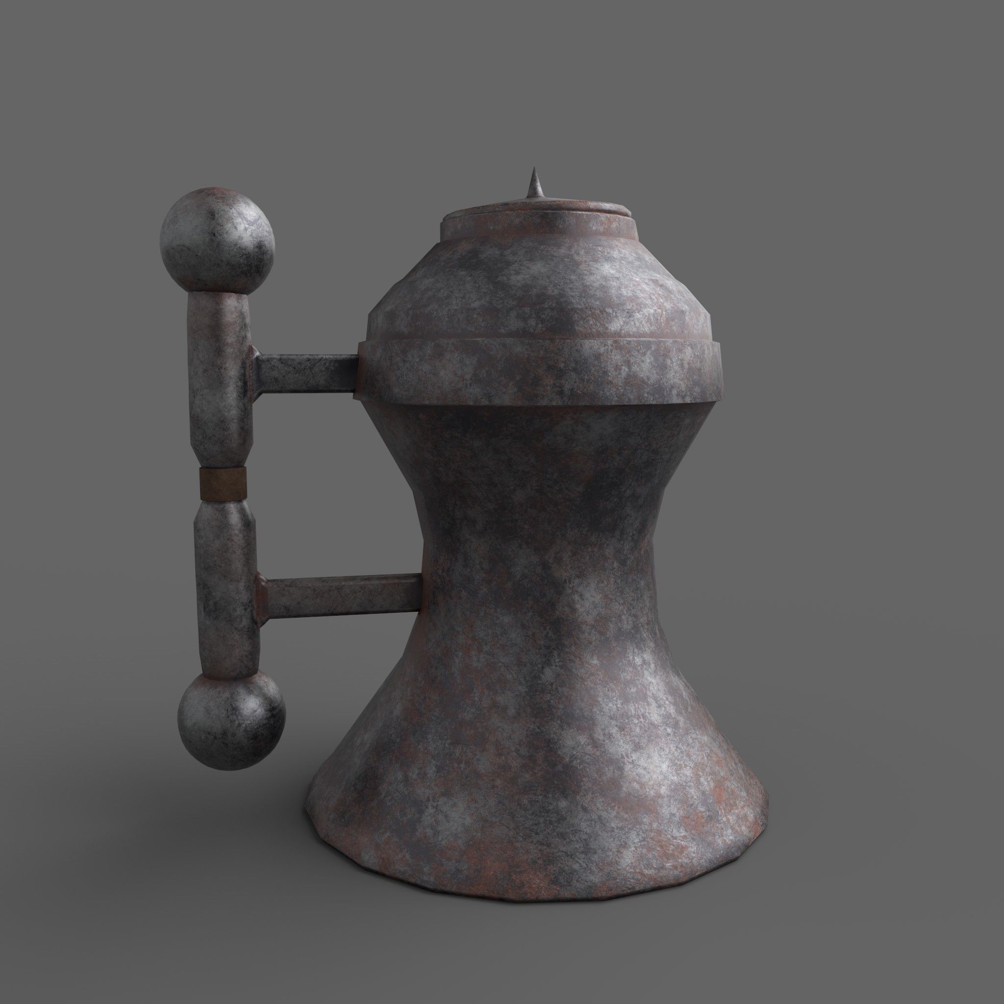 Medieval Tavern Kettle Free low-poly 3D model_3