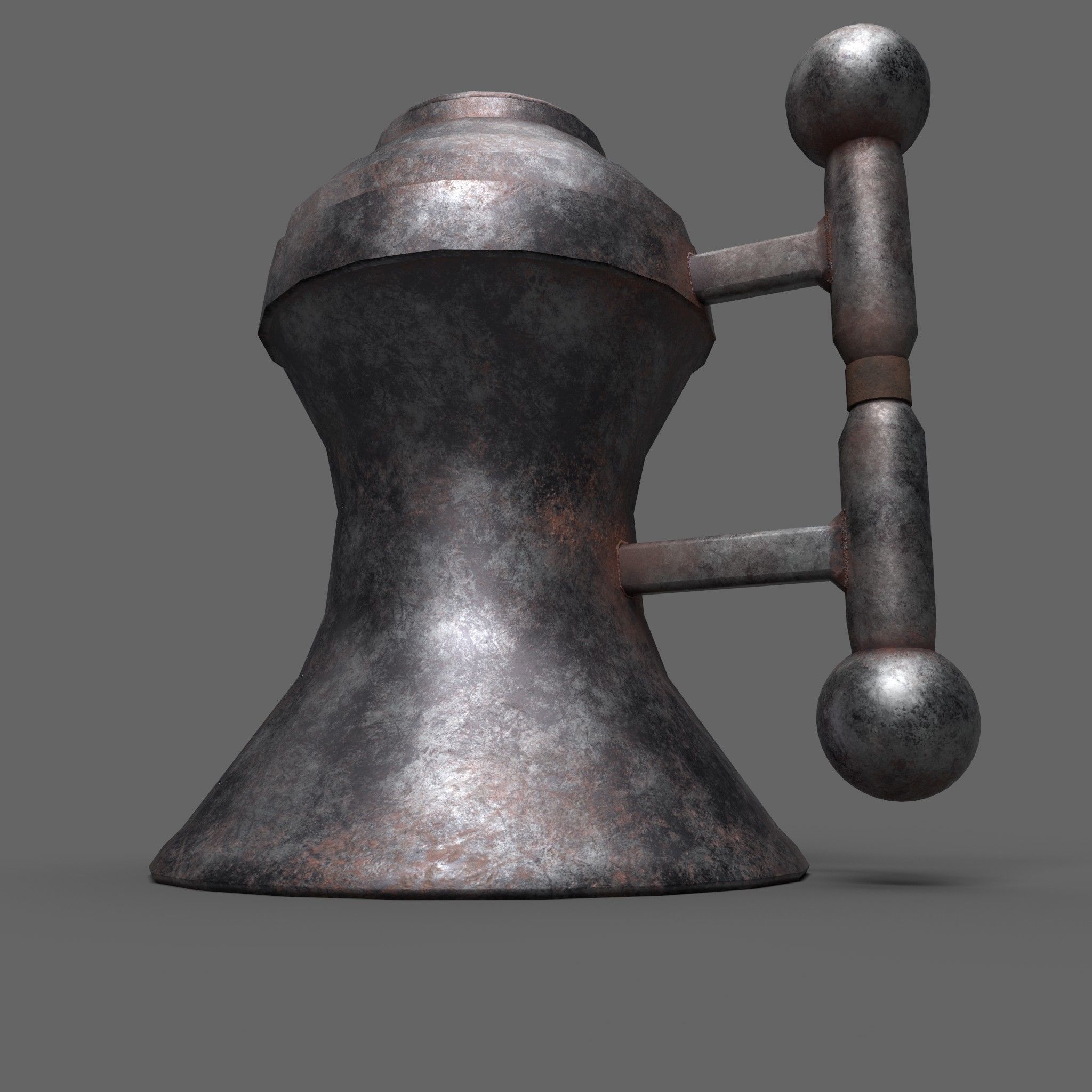 Medieval Tavern Kettle Free low-poly 3D model_18