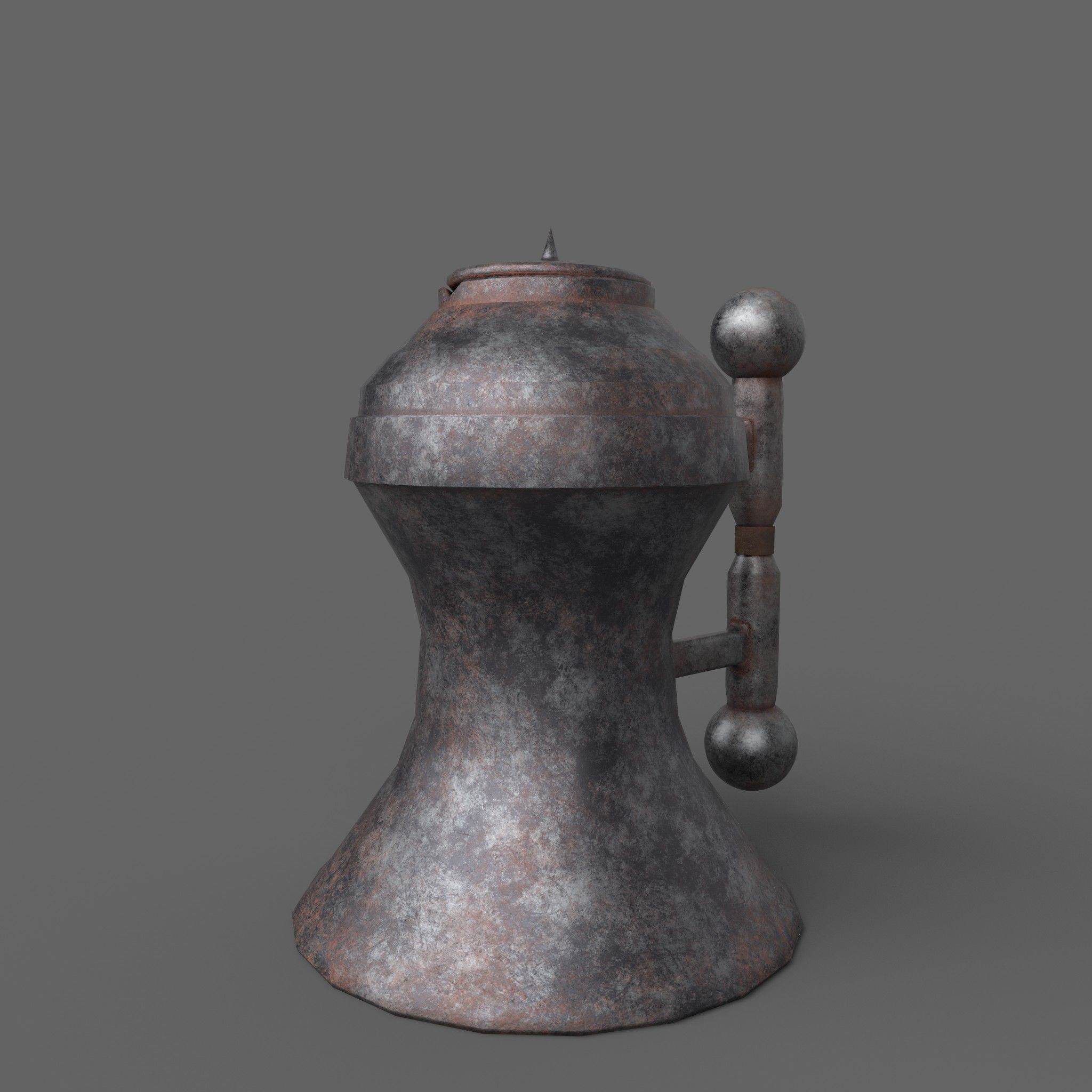 Medieval Tavern Kettle Free low-poly 3D model_6