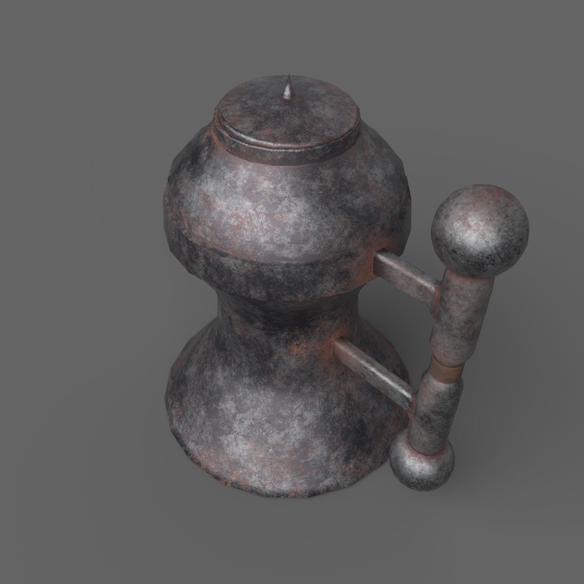 Medieval Tavern Kettle Free low-poly 3D model_12