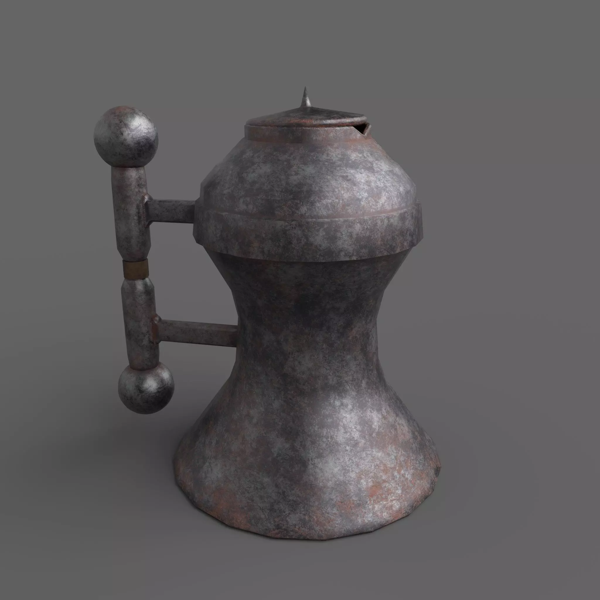 Medieval Tavern Kettle Free low-poly 3D model_0
