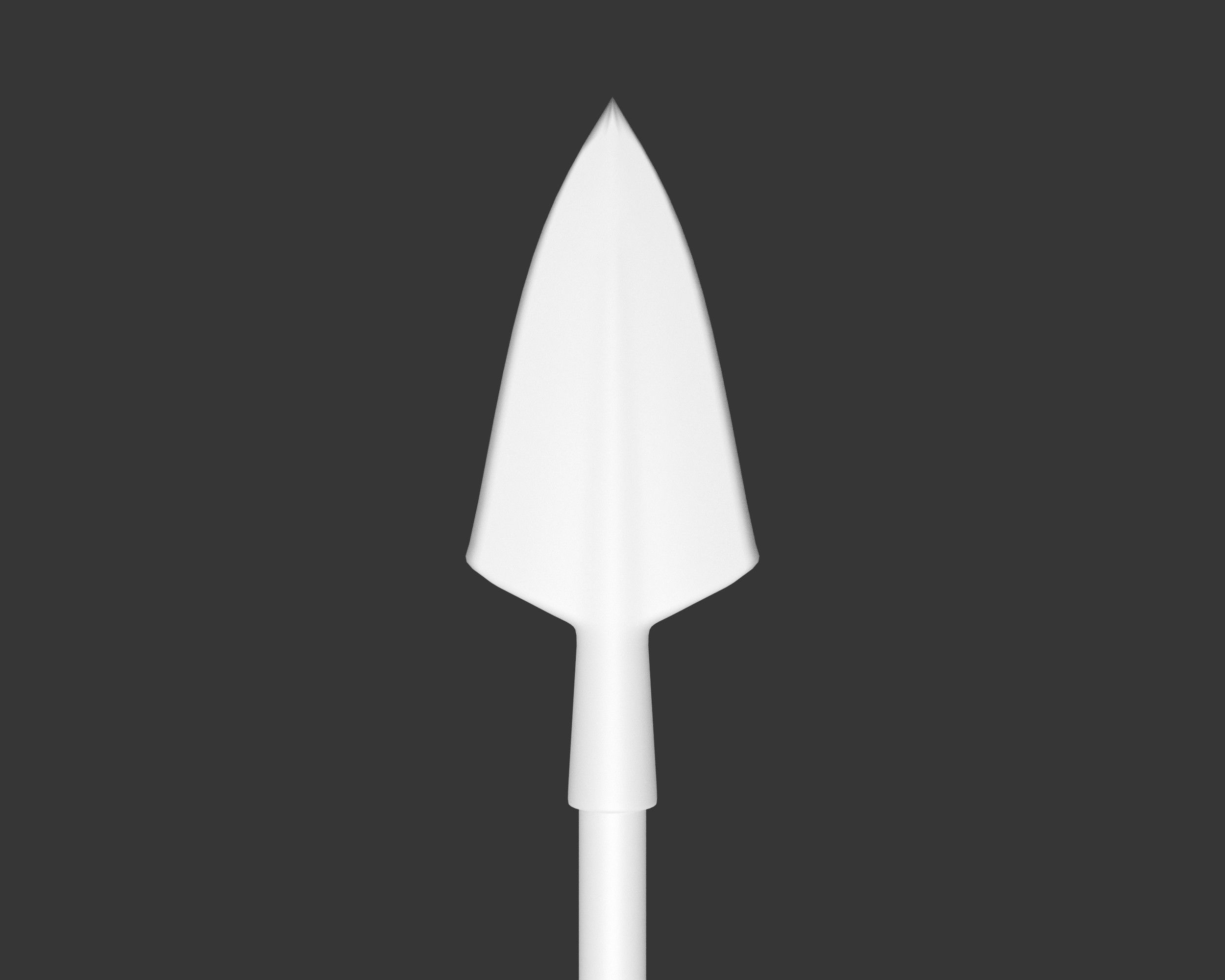 Medieval Knightly Weapon Bow and Arrow Low-poly 3D model_17