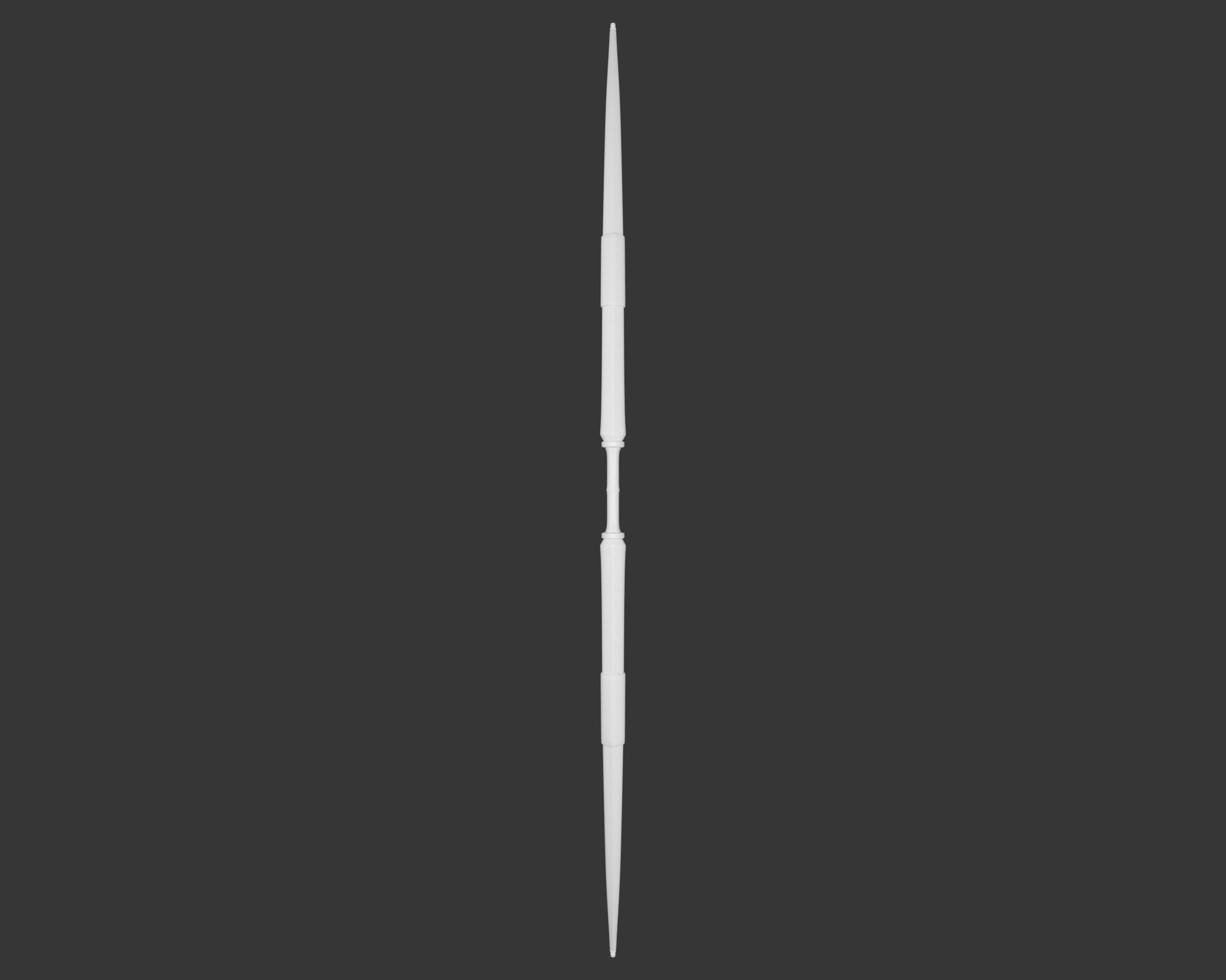 Medieval Knightly Weapon Bow and Arrow Low-poly 3D model_7