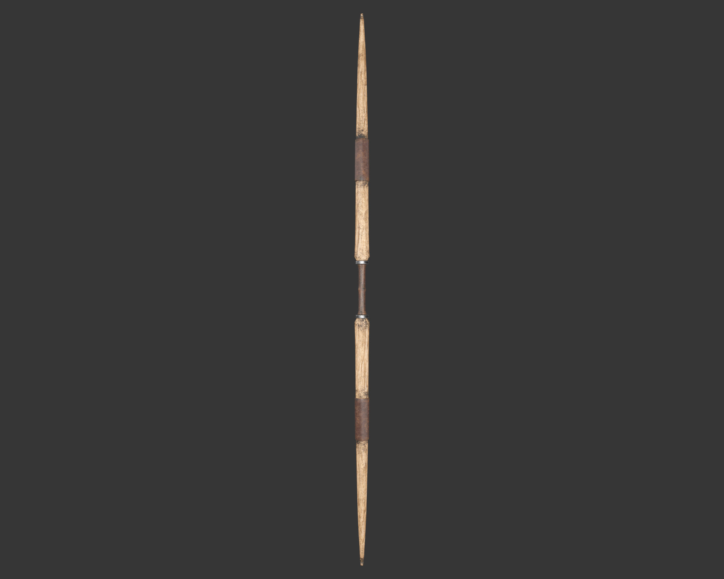 Medieval Knightly Weapon Bow and Arrow Low-poly 3D model_6