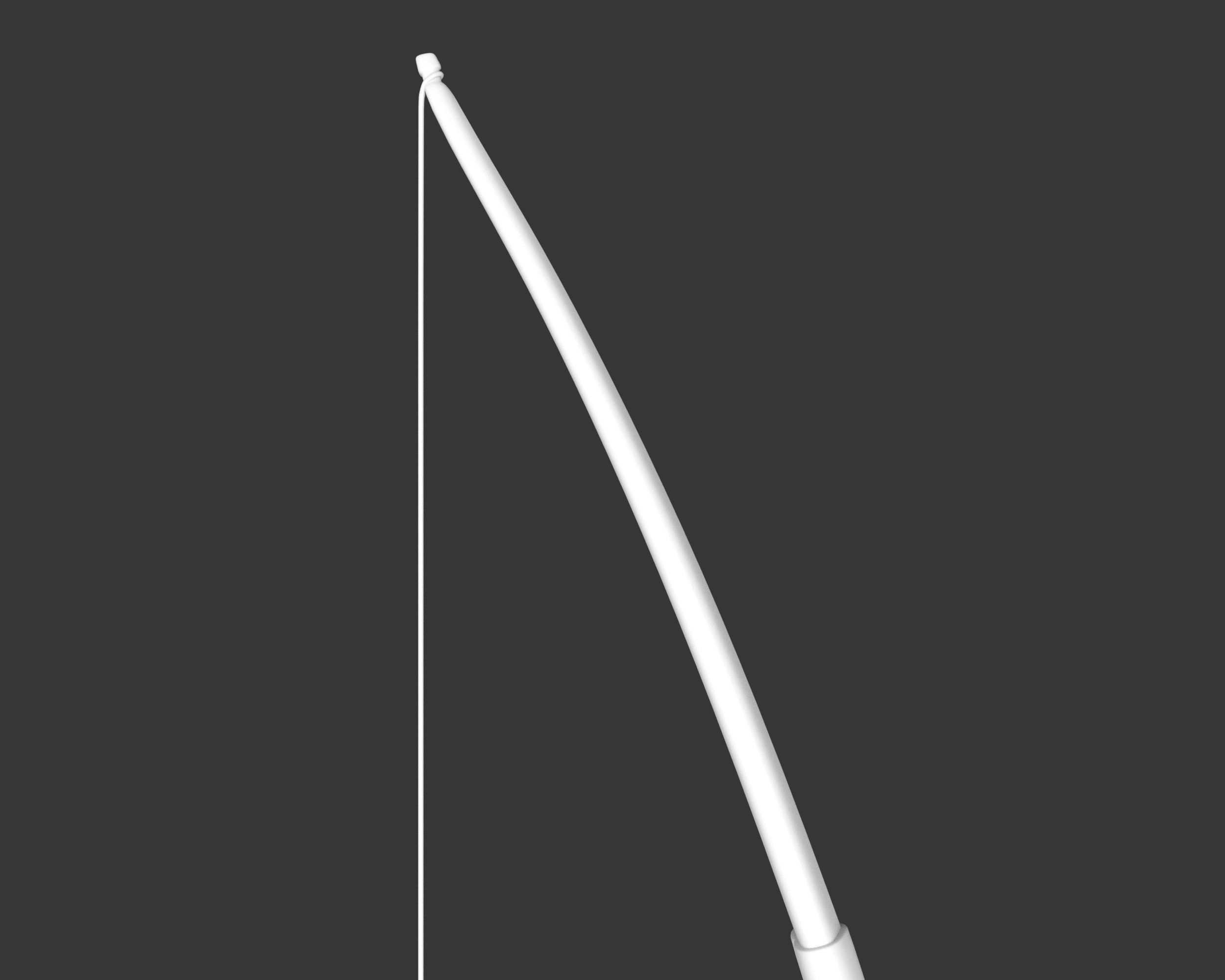 Medieval Knightly Weapon Bow and Arrow Low-poly 3D model_13