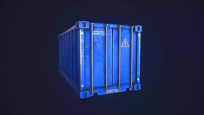 Shipping Container Low-poly 3D model