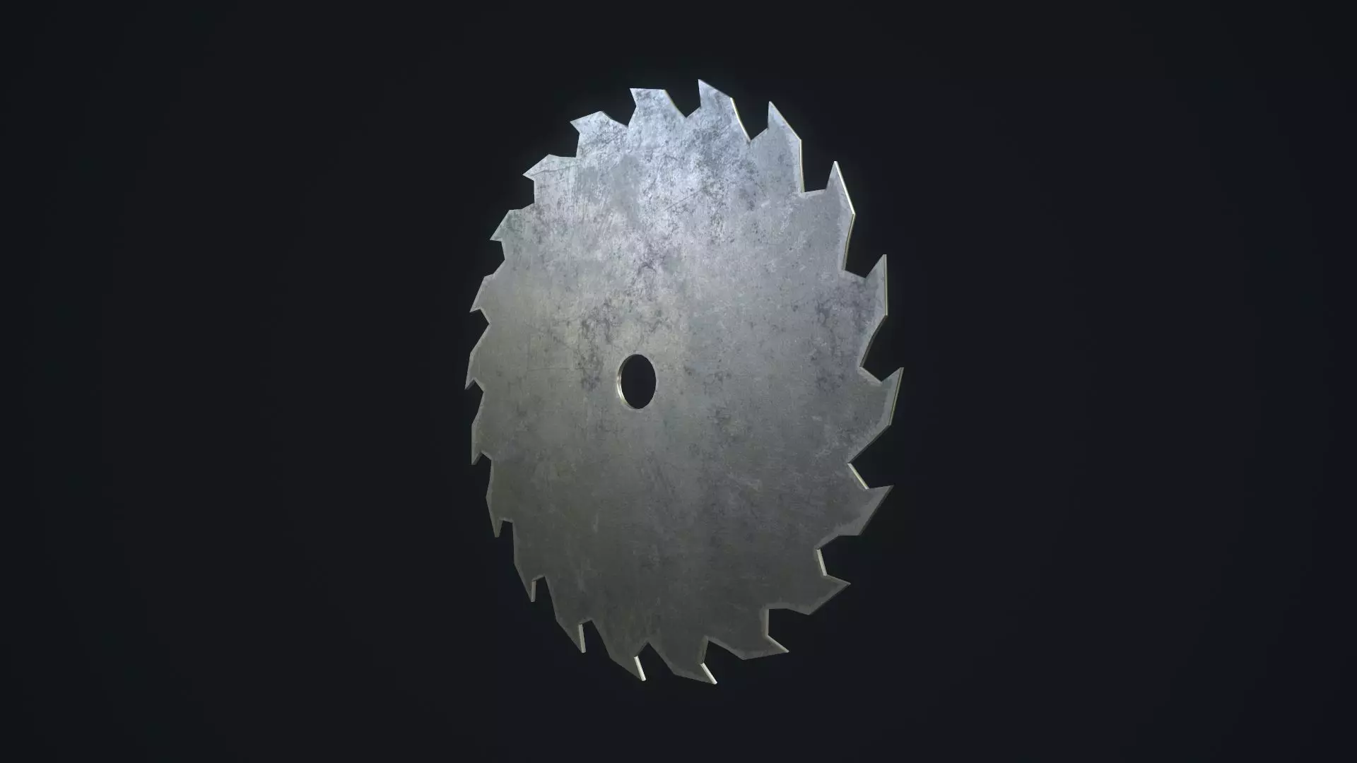 Saw Blade Low-poly 3D model
