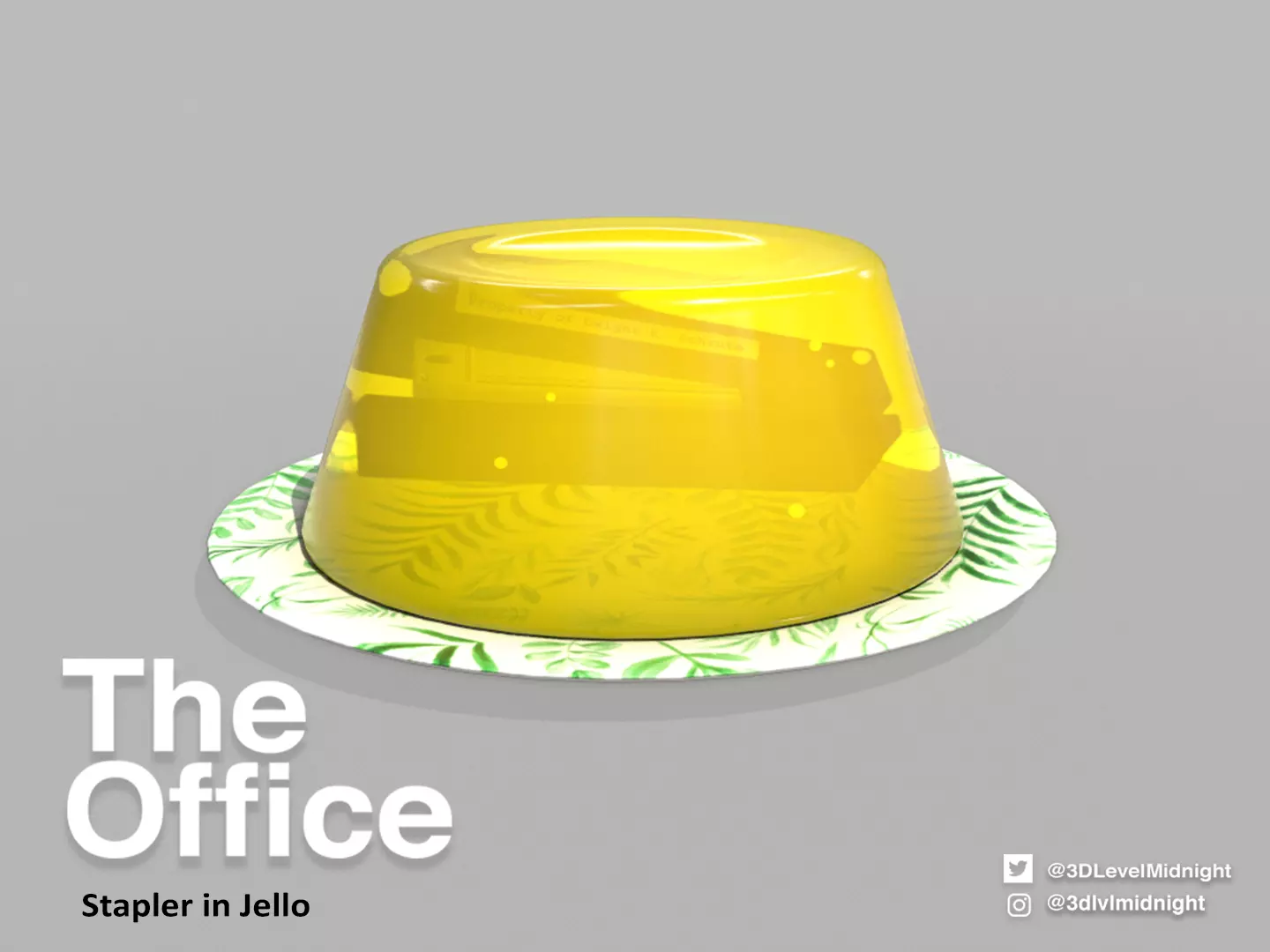 Stapler in Jello 3D model