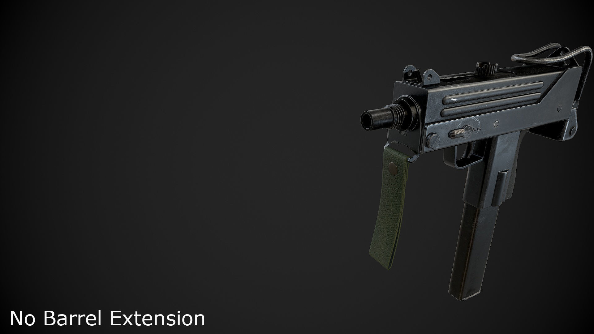 MAC-10 SMG Low-poly 3D model_5